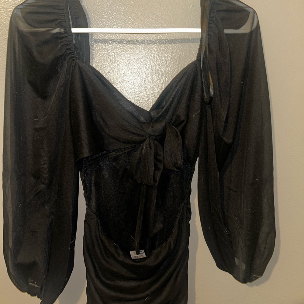 Elegant Black Sheer Blouse